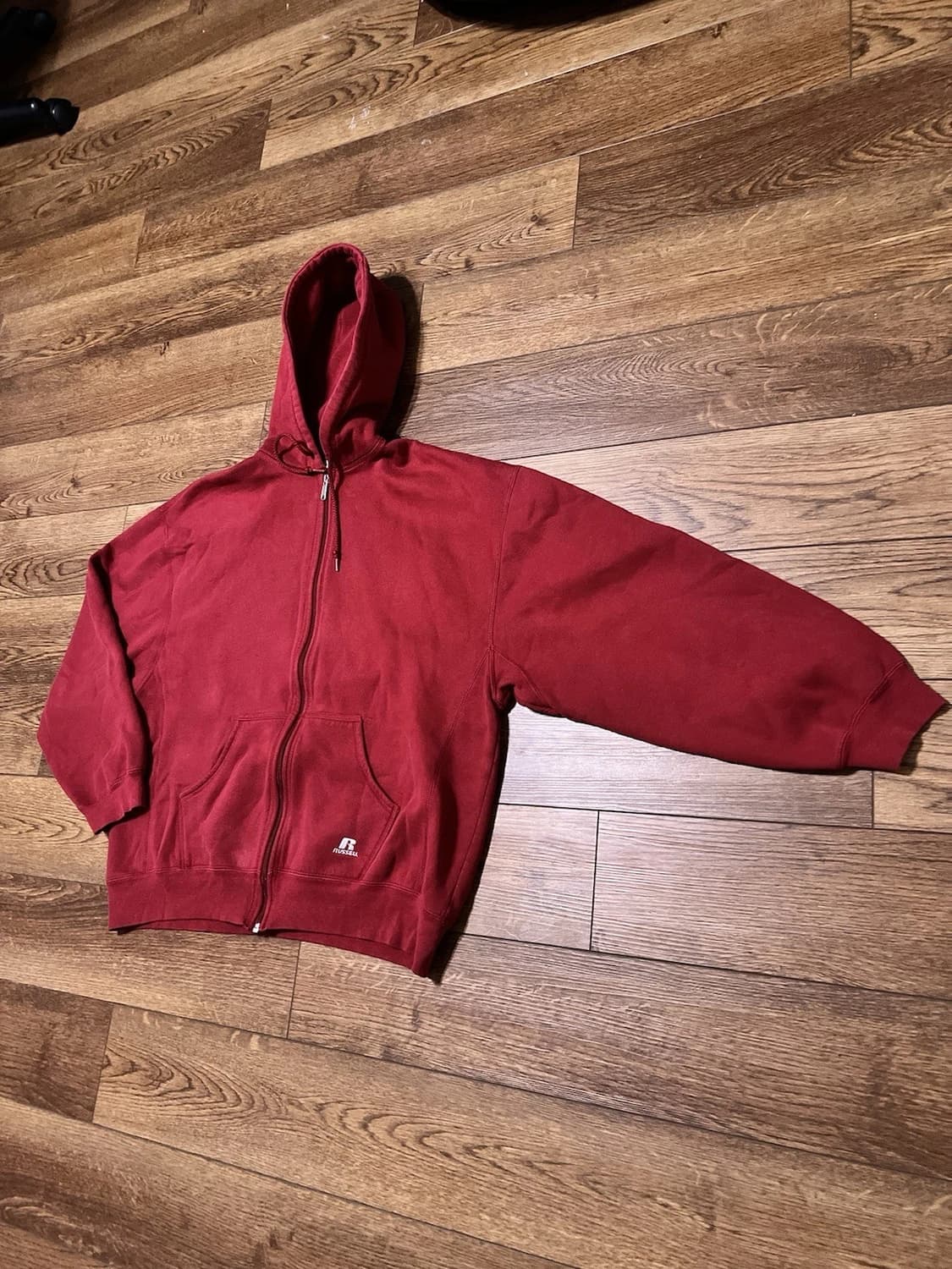 러셀 애슬레틱 스웻 후드집업 레드 상품이미지3