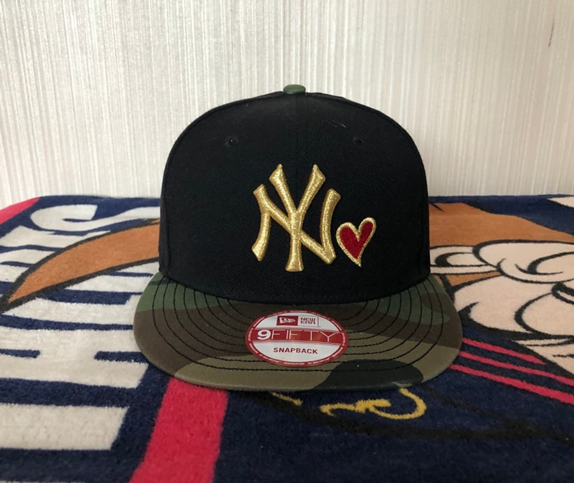 MLB 뉴에라 뉴욕양키스 블랙X카모 스냅백/모자 상품이미지4