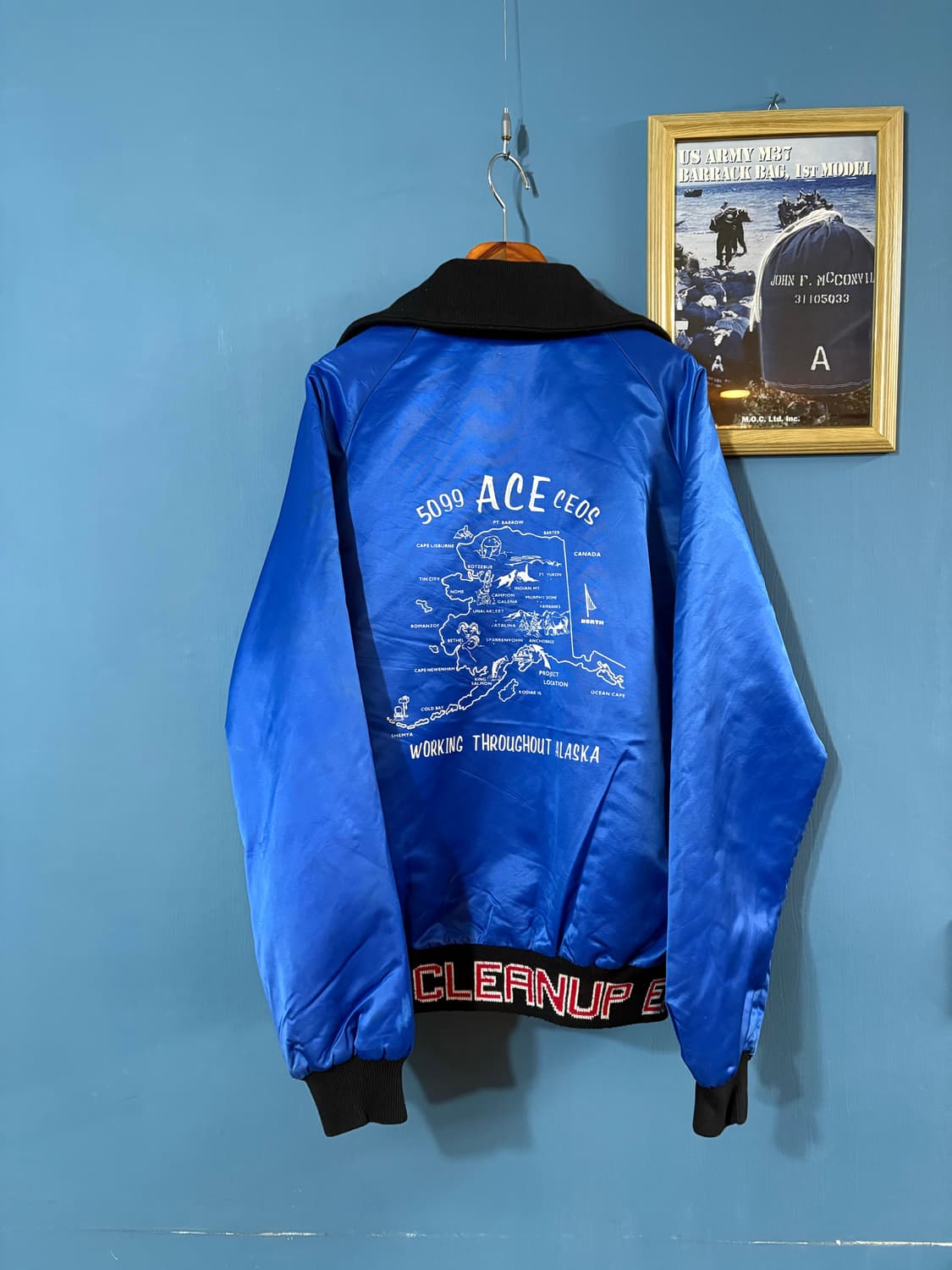 80-90‘s USA West-ark varsity Jacket. 상품이미지9