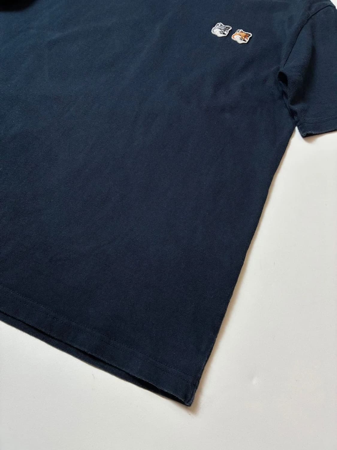 메종키츠네 22ss 더블폭스 헤드 반팔 티셔츠 PN9015 상품이미지4