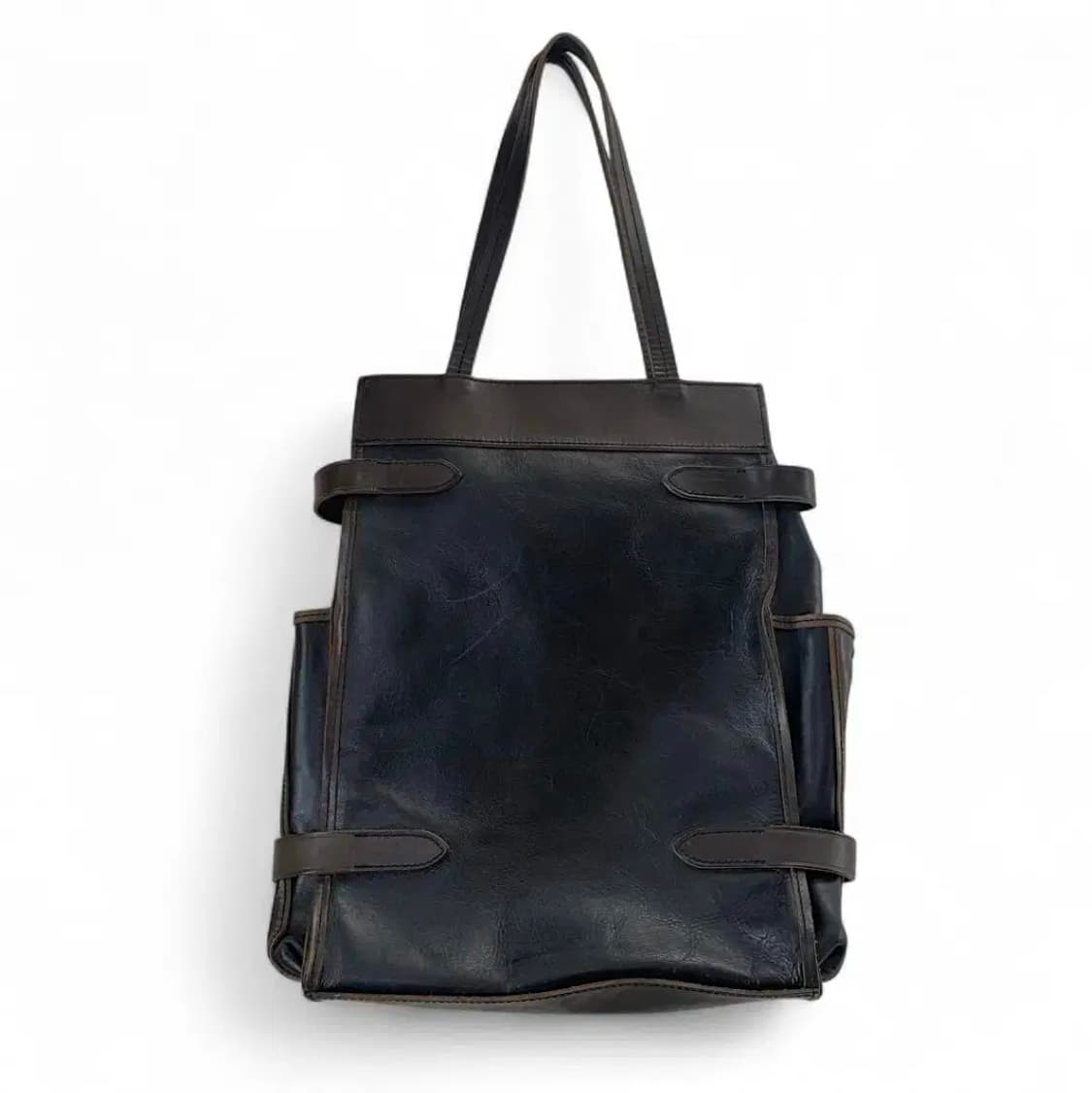 요지 야마모토 레더 버클 토트백 상품이미지2