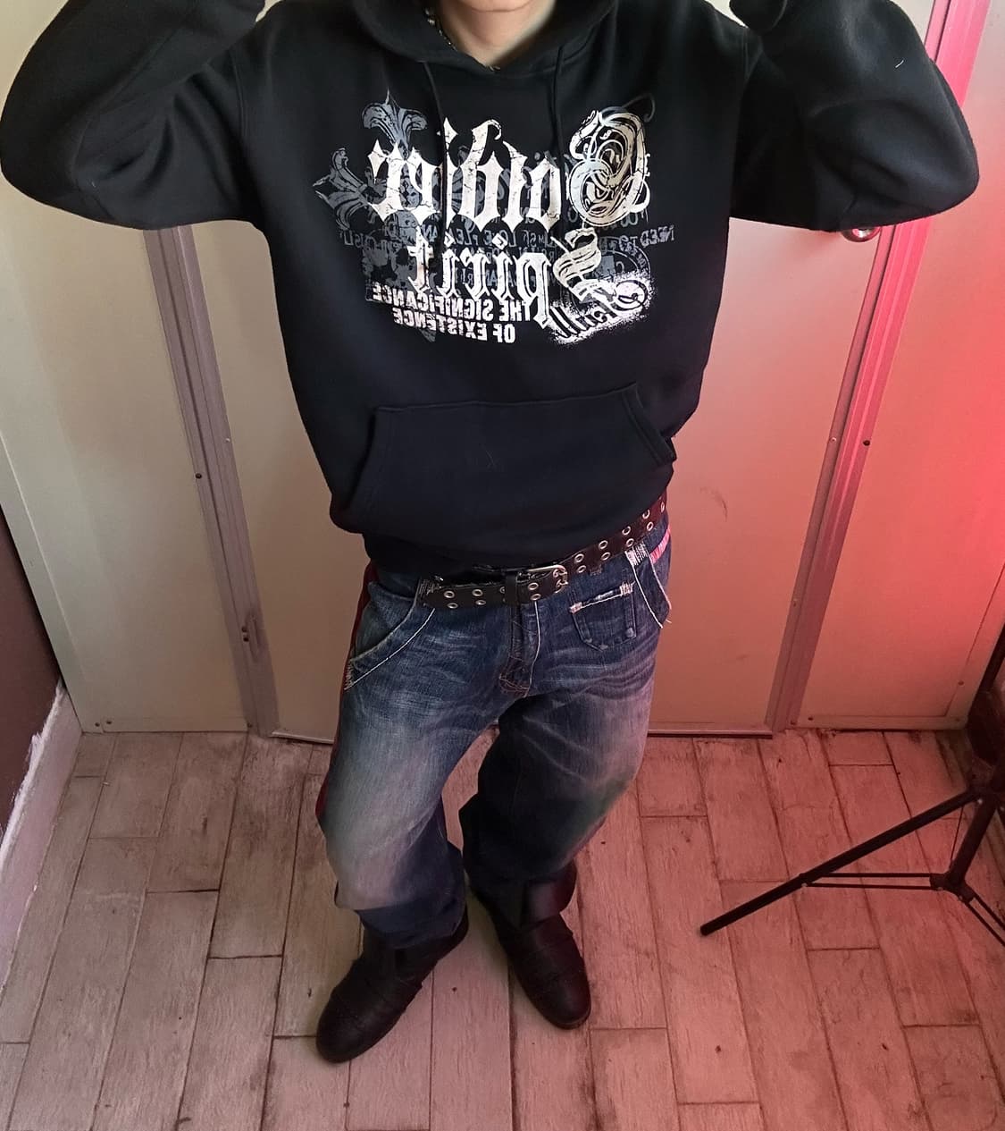 punk printing hooded 상품이미지2