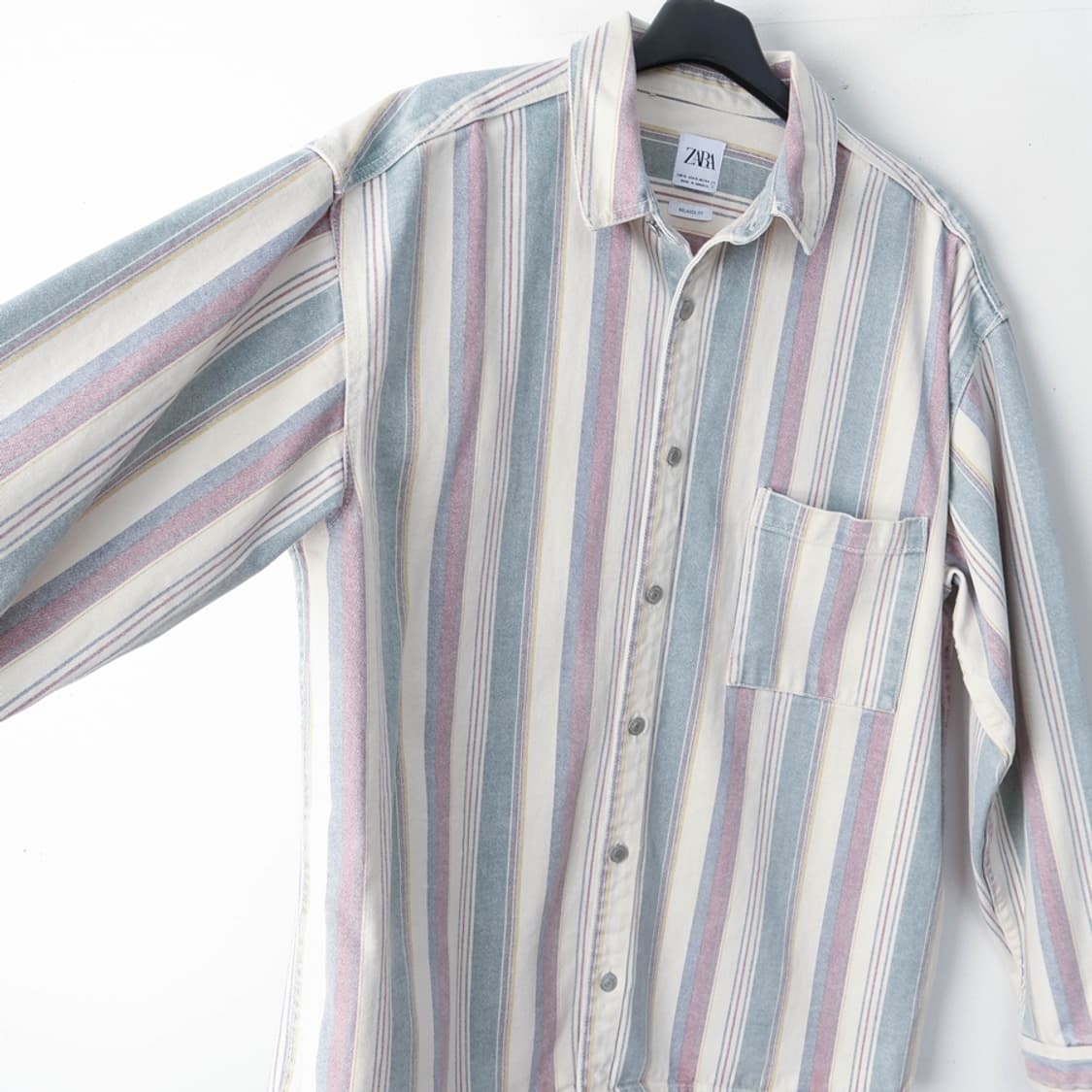 105/자라 릴렉스핏 스트라이프 셔츠자켓 상품이미지4