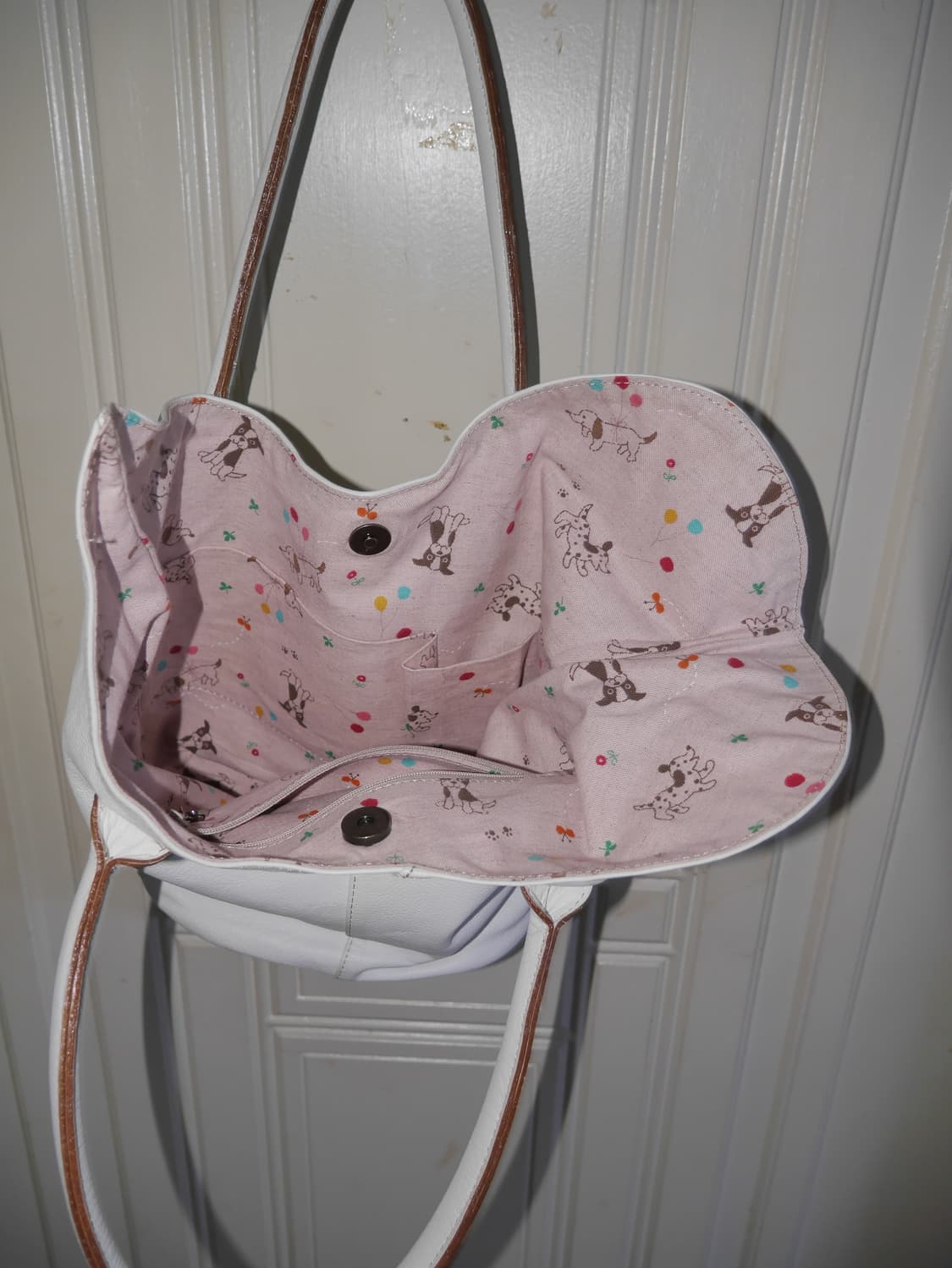 Leather bird tote bag 상품이미지6