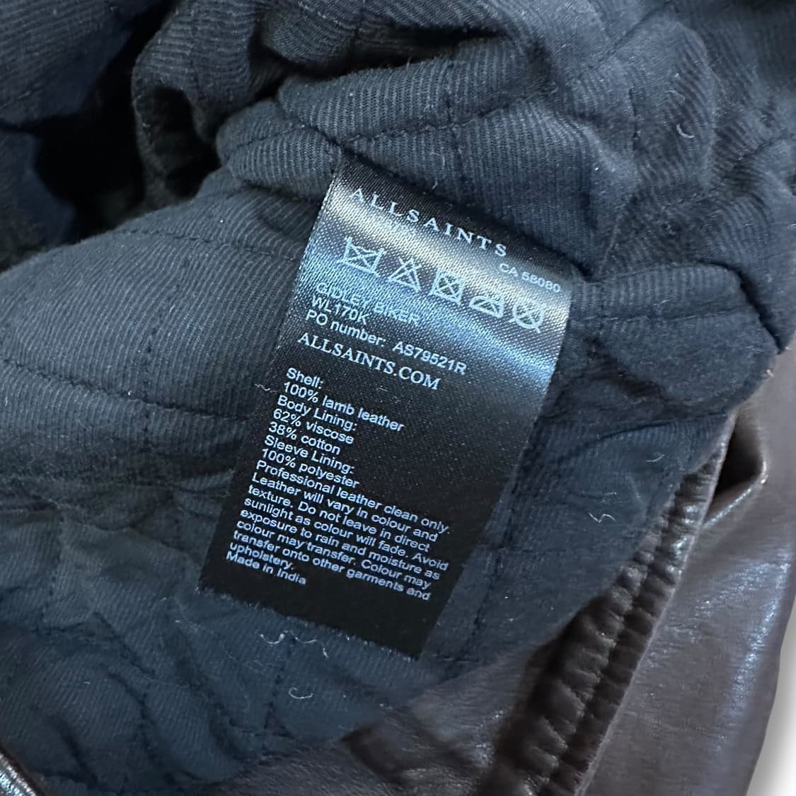 올세인츠 기들리 바이커 자켓 상품이미지7