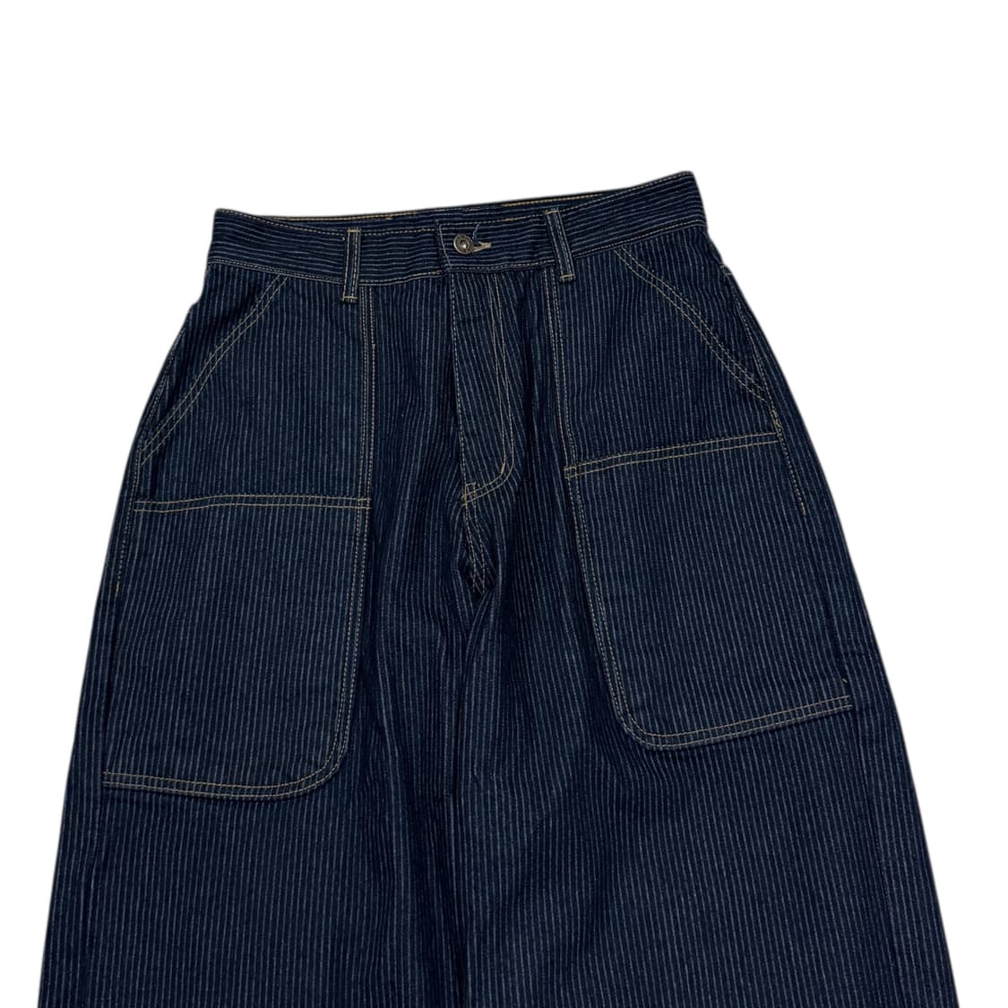 ERTR 이알티알 스트라이프 로우 데님 팬츠 인디고 M 상품이미지2
