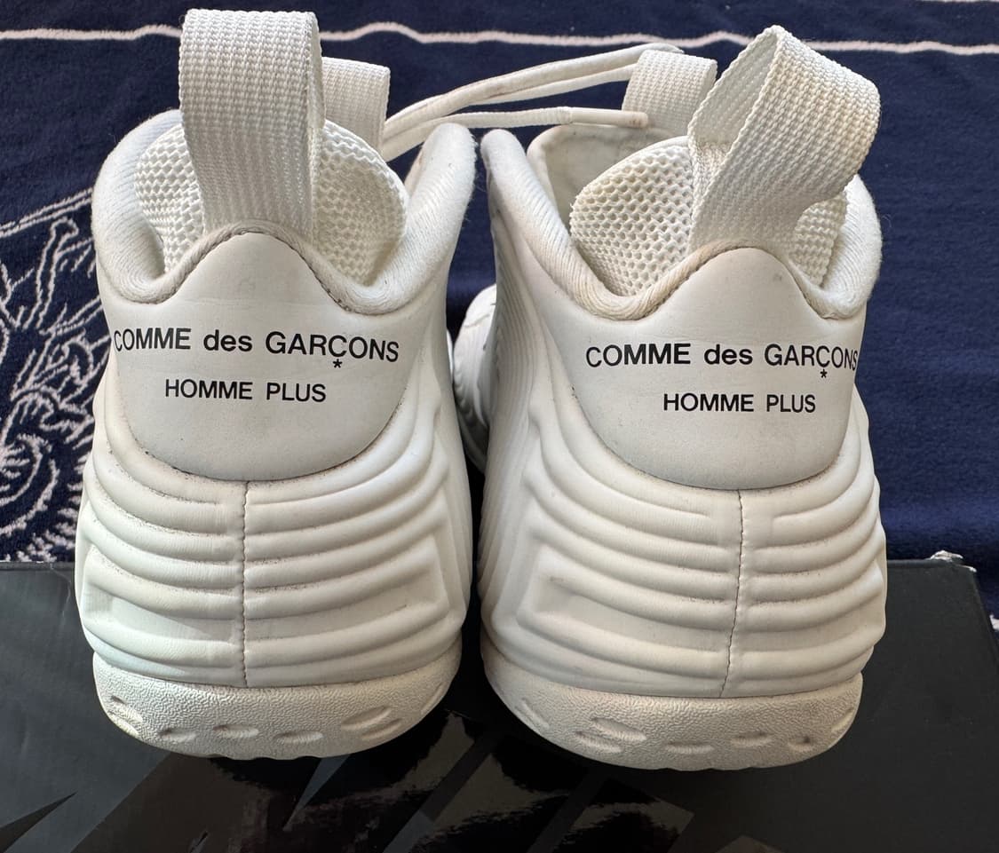 나이키 x 꼼데가르송 옴므 플러스 에어 폼포짓 화이트 NIKE x CDG 상품이미지9
