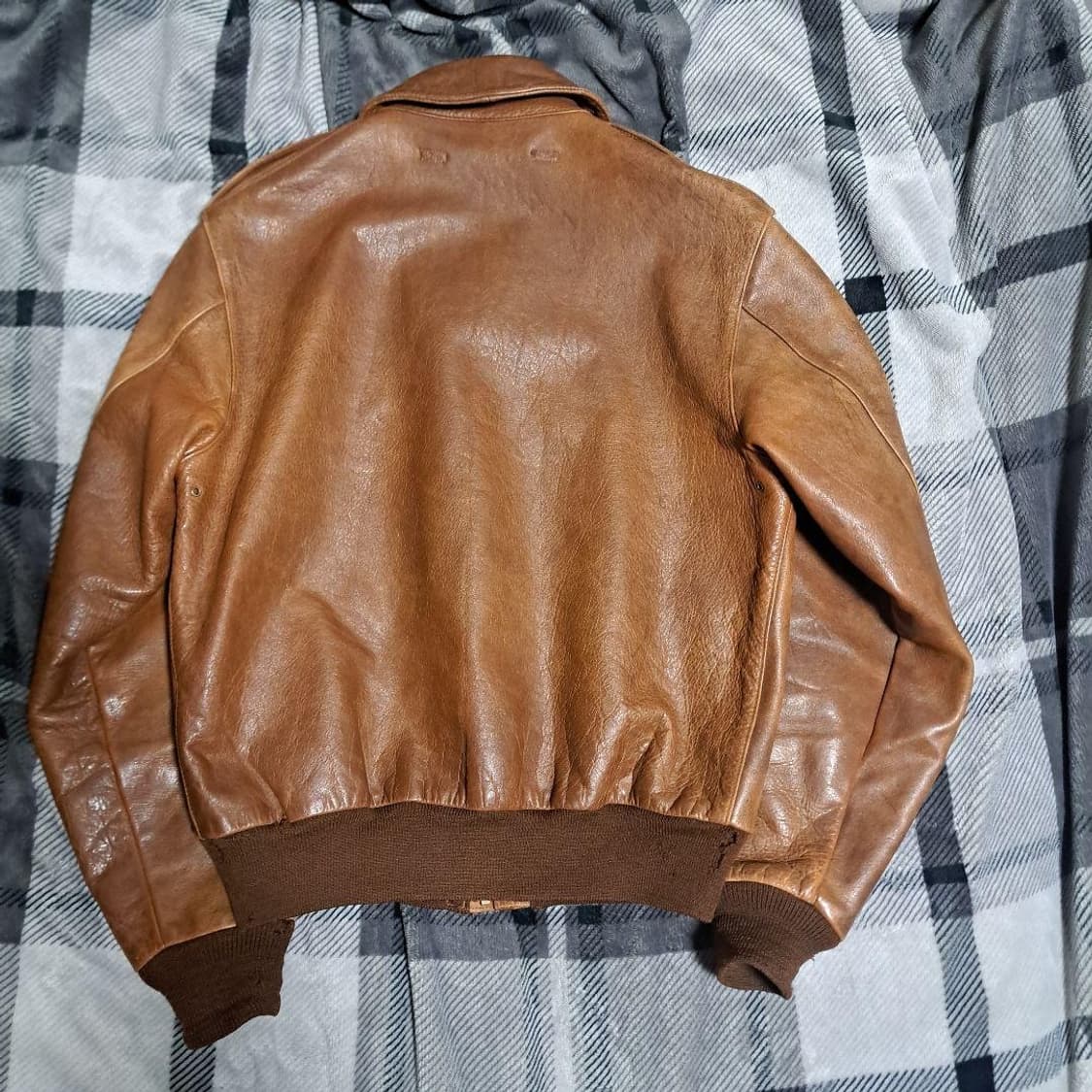 (38) 버즈릭슨 a-2 브라운 가죽자켓 상품이미지3