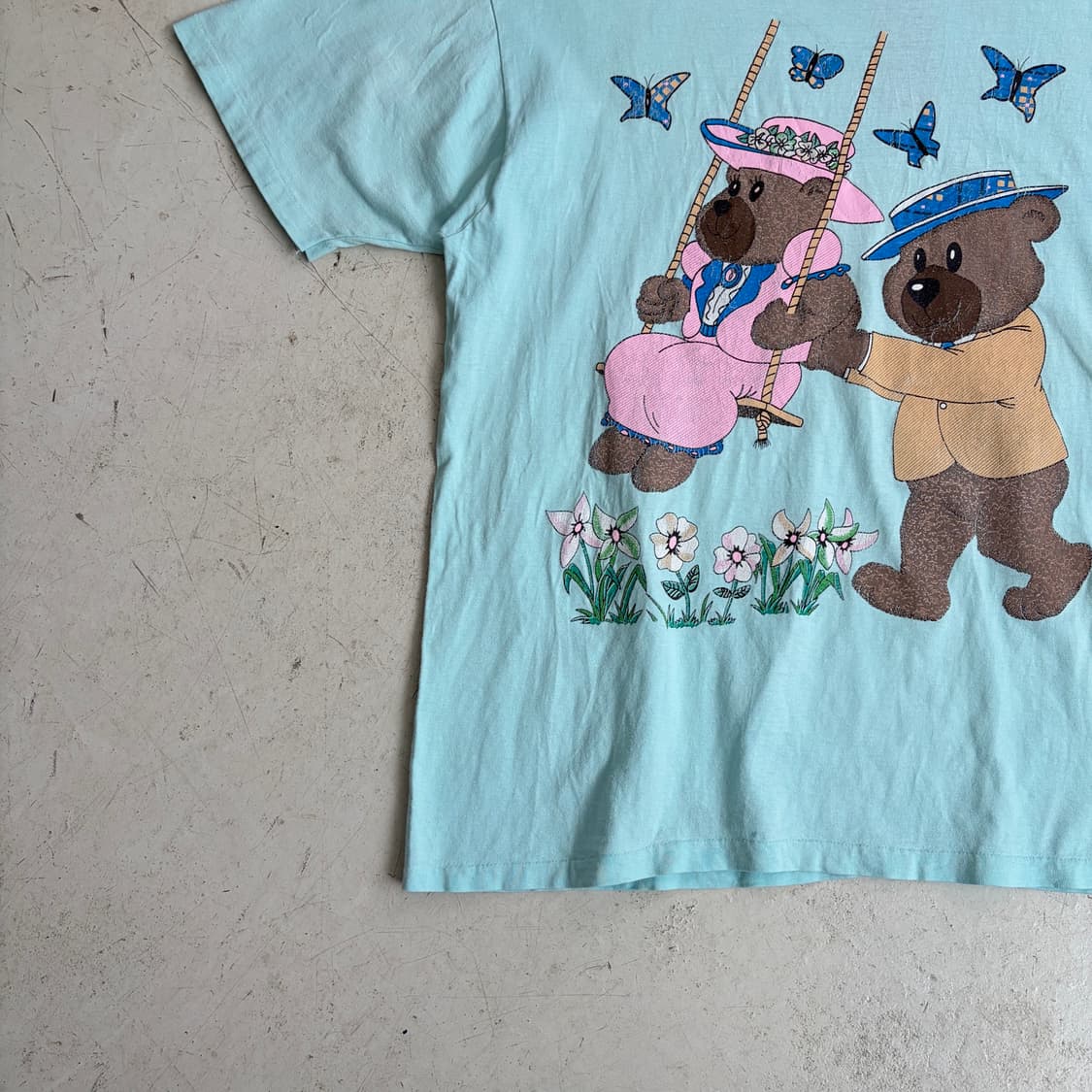 90s USA 빈티지 헤인즈 싱글스티치 반팔티 XL 상품이미지3