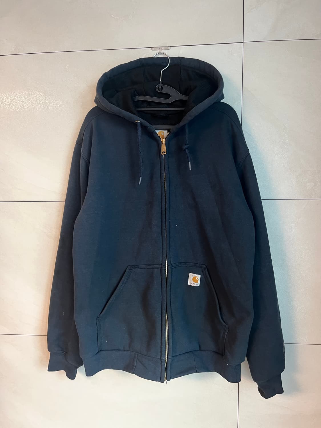 칼하트 미드웨이트 후드집업 네이비 (S size) 상품이미지3