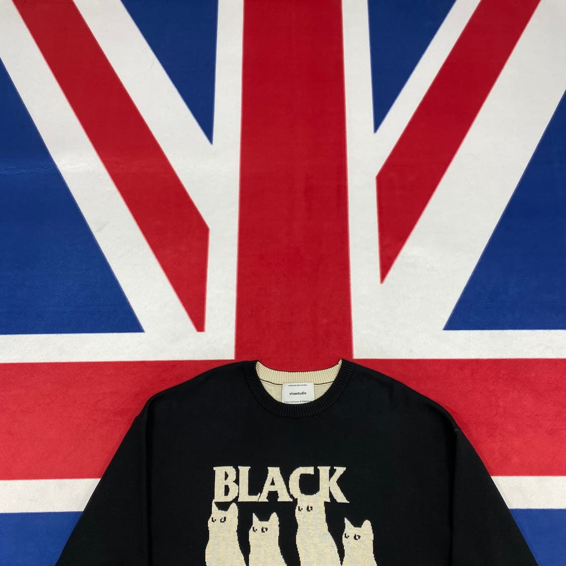 비바스튜디오 블랙캣츠 니트 XL 상품이미지2