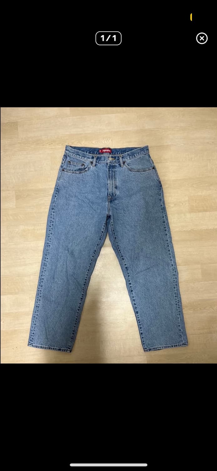 25ss 슈프림 배기진 워시드 인디고 상품이미지2