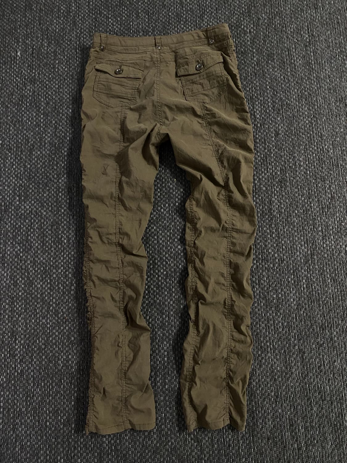  Shirring Detail Slim Fit Khaki Pants 상품이미지8
