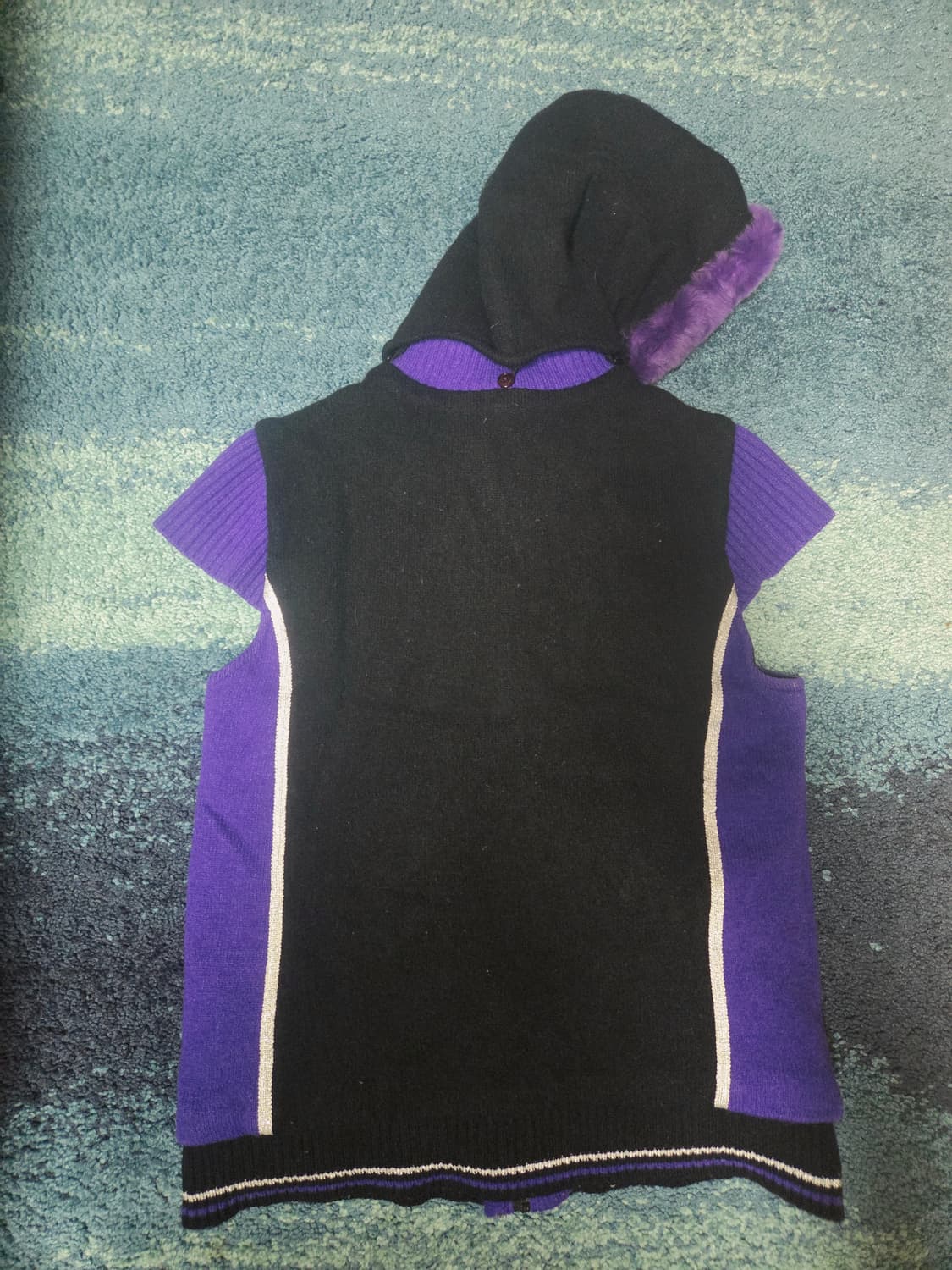 임페리얼 퍼 민소매자켓y2k 퍼플가이 보라돌이 간지95size 상품이미지4