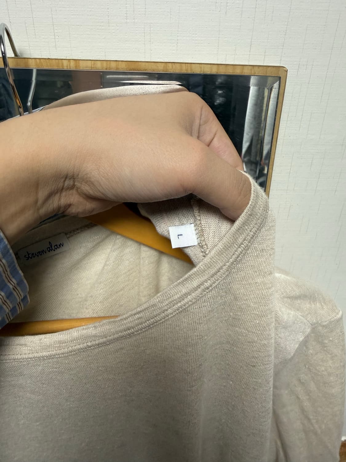 Steven alan 스티븐알란 린넨 티셔츠 L 상품이미지7