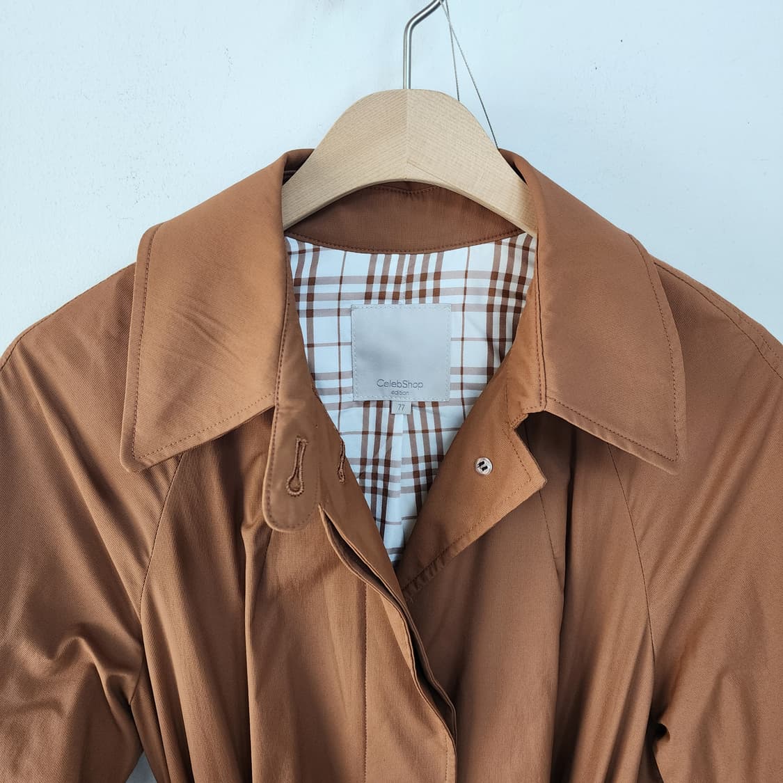 셀럽샵 브라운 벨트 롱 트렌치코트 상품이미지9