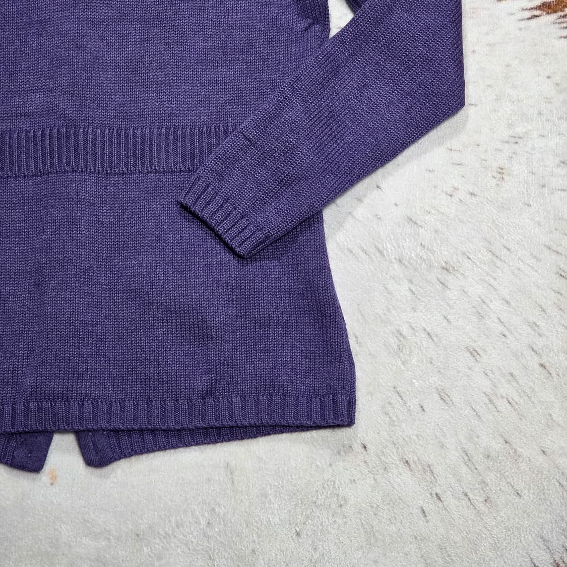 일본 빈티지 퍼플 니트 가디건 상품이미지6