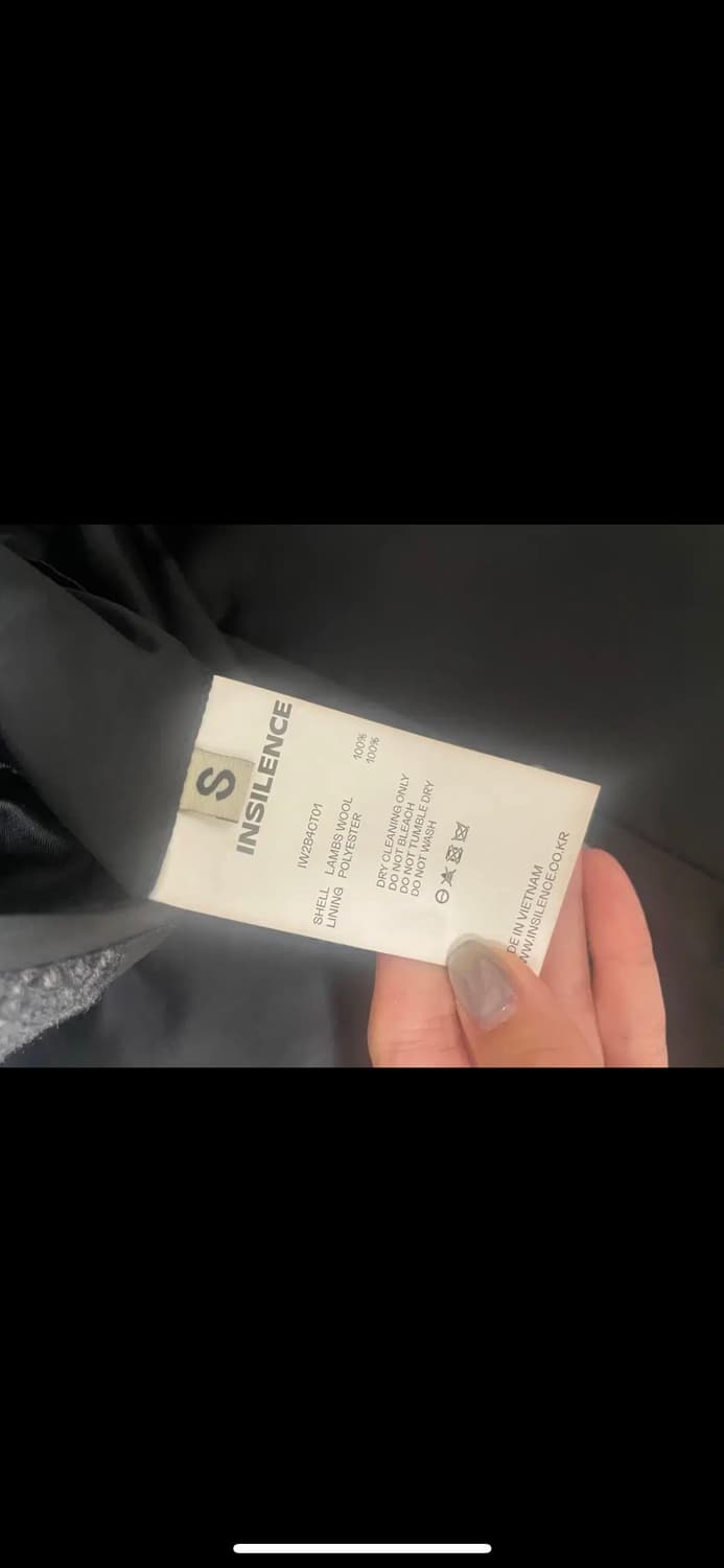 (거의 새상품) 인사일런스 우먼 클래식 맥시 코트 차콜 s 상품이미지4