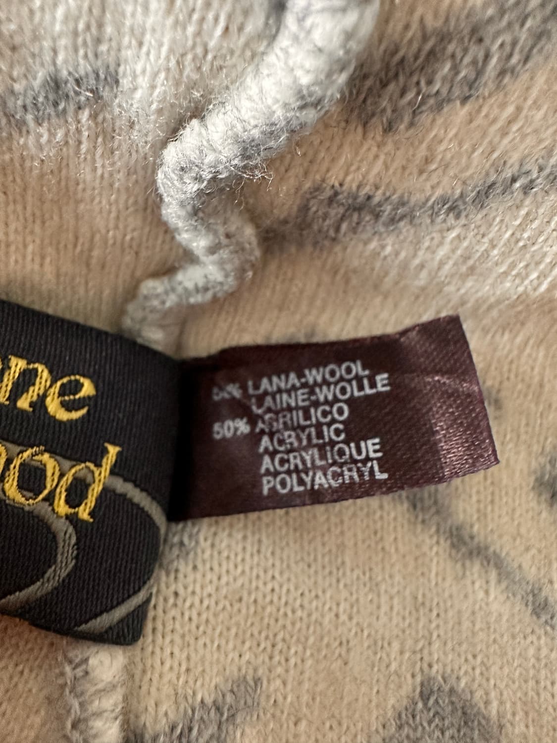 비비안웨스트우드 orb로고 그레이 비니 모자 상품이미지3