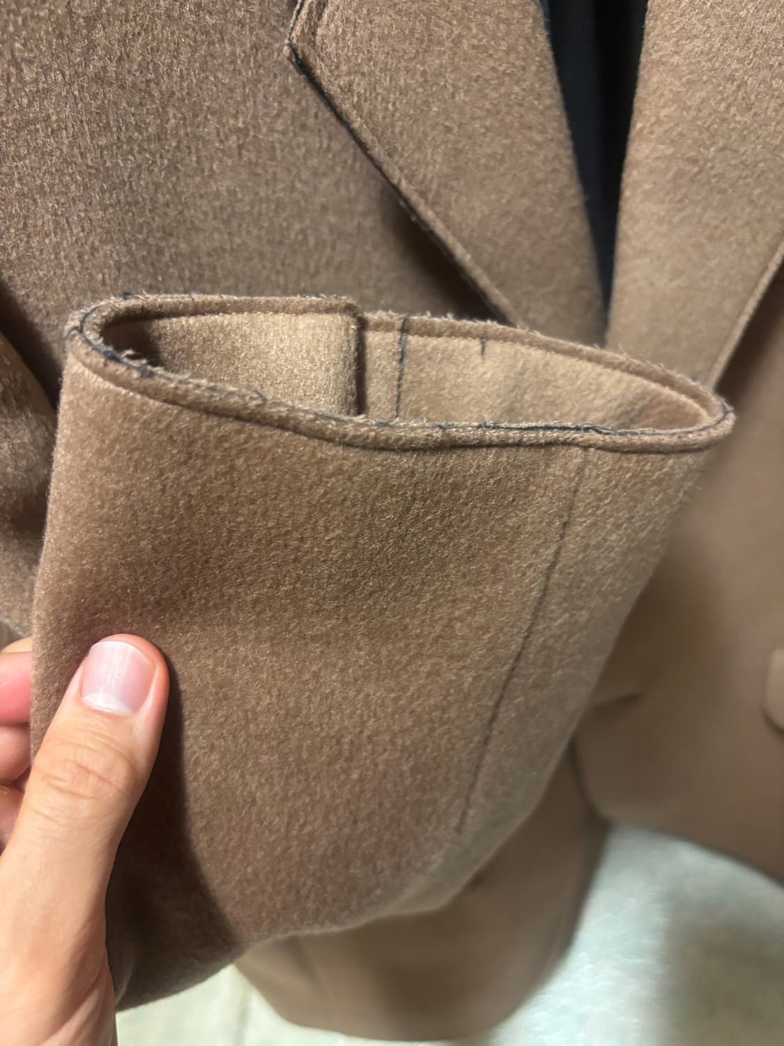 토니웩 아카이브 컷팅 블레이저 L 카멜 상품이미지5