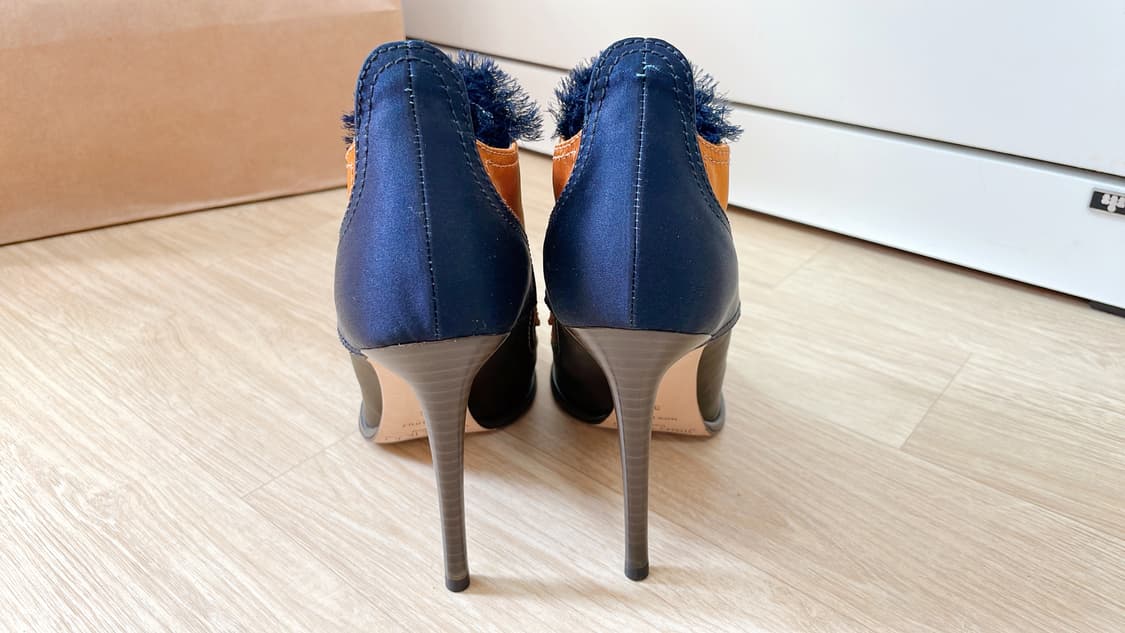 JIMMY CHOO 지미추 새틴 믹스 스틸레토 앵클 부티 하이힐 상품이미지7