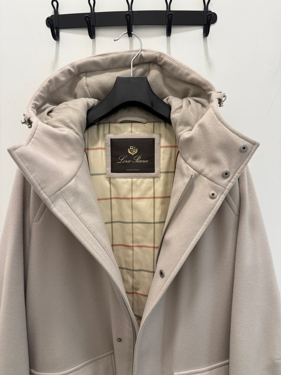 (새상품) 로로피아나 나란캐시미어 후드코트 XL 상품이미지4