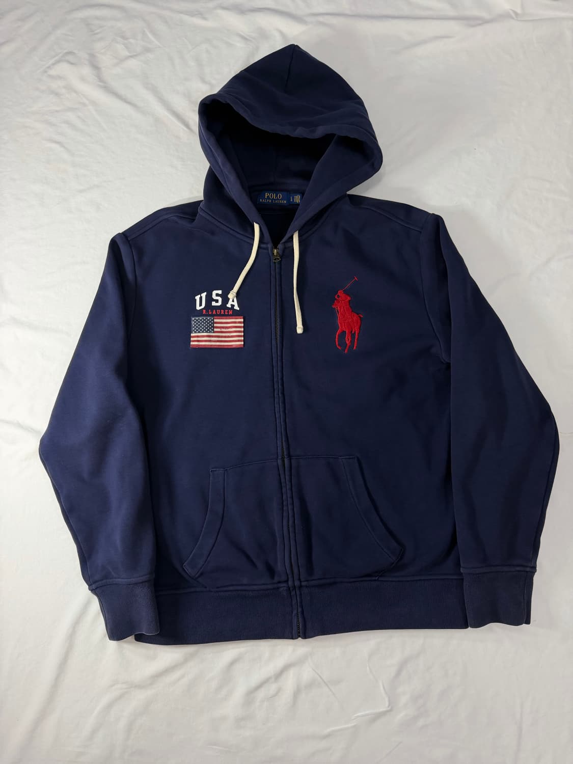 폴로 랄프로렌 빅포니 성조기 후드집업  상품이미지1