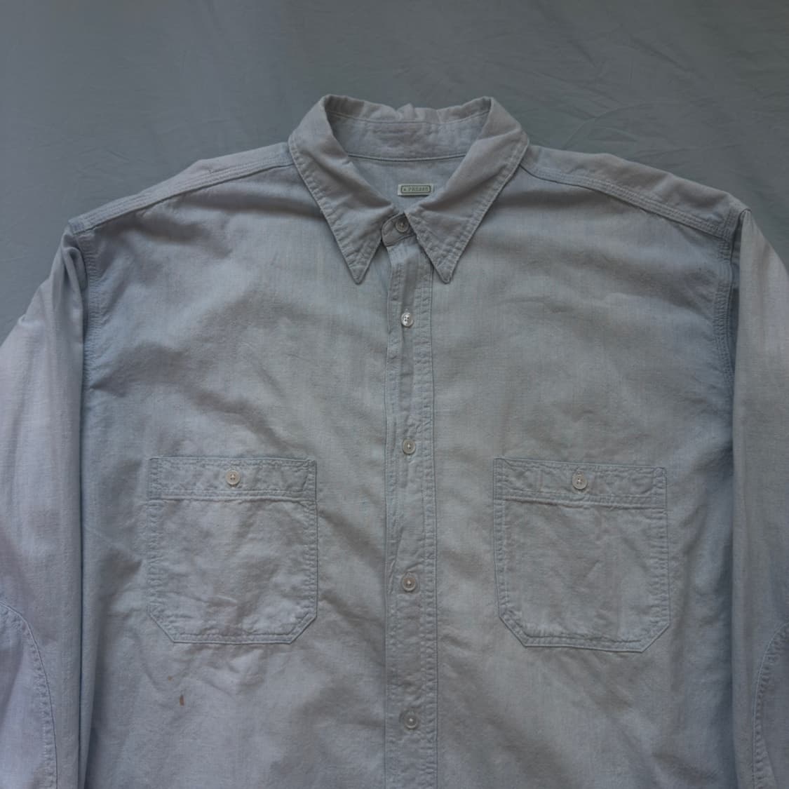 [3] 아프레쎄 25AW 빈티지 샴브레이 셔츠 상품이미지2