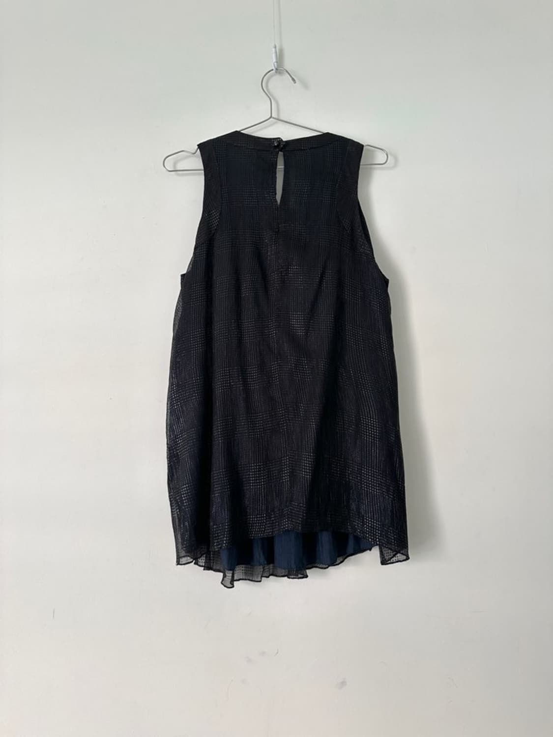 Snakeskin pattern sleeveless / black 상품이미지6