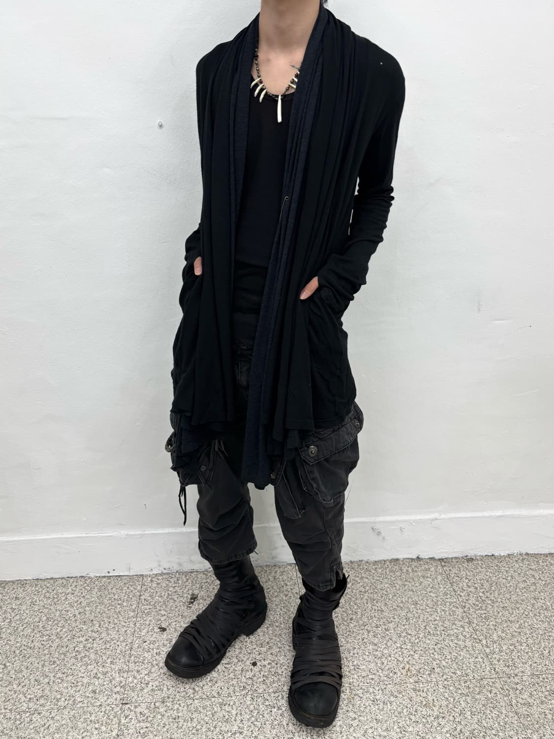 Schlussel Shawl Drape Cardigan   상품이미지3