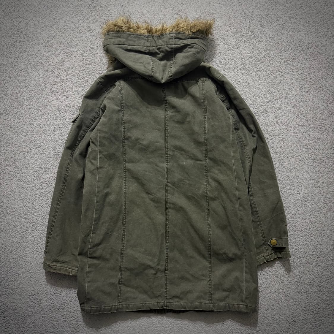 Crazyangel khaki fur jacket 상품이미지4