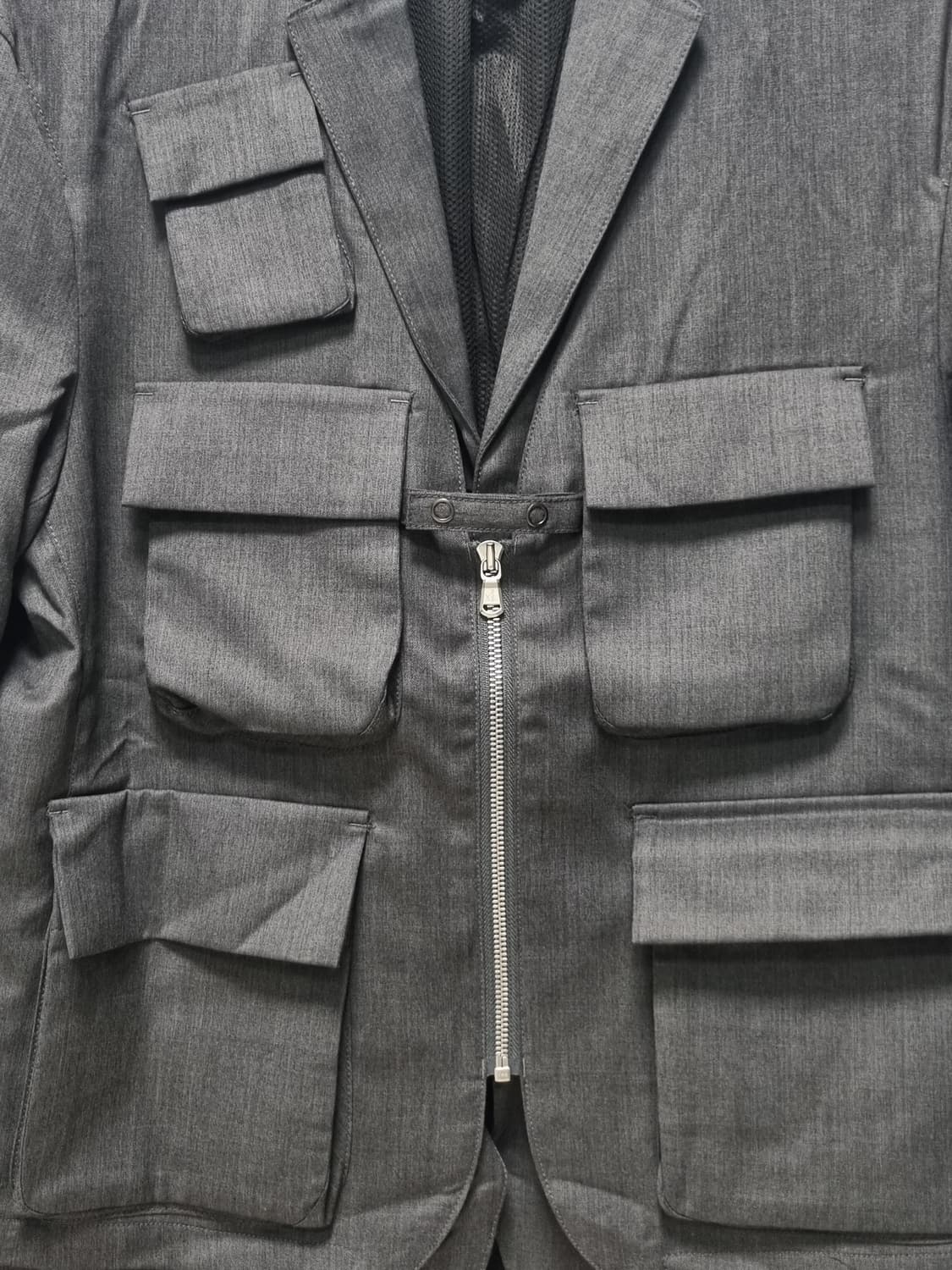 언어펙티드 레이어드 자켓 차콜 상품이미지3