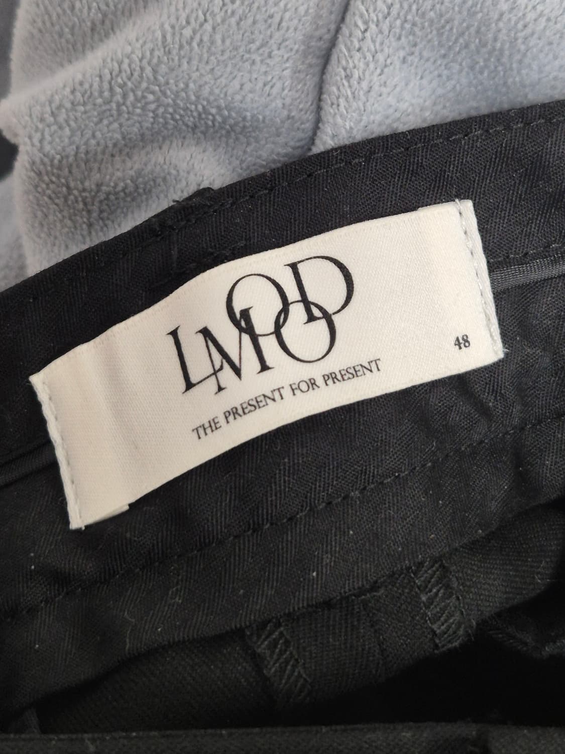 (48)엘무드 잔느 플레어 슬랙스 블랙 상품이미지4