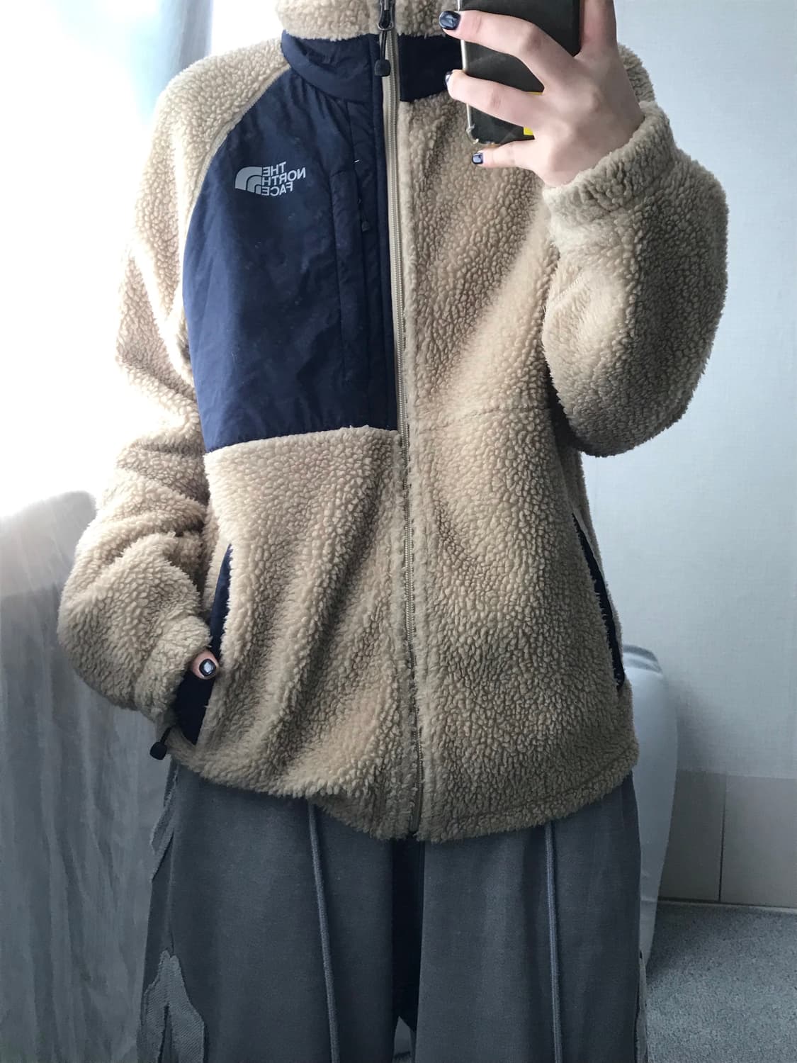 노페 베이지 후리스 상품이미지6