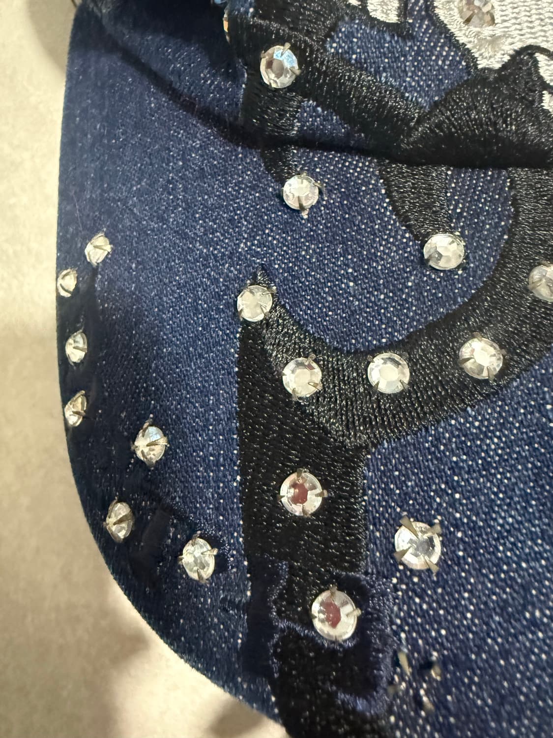 에드하디 큐빅 캡모자 데님 해골 펑크  상품이미지2