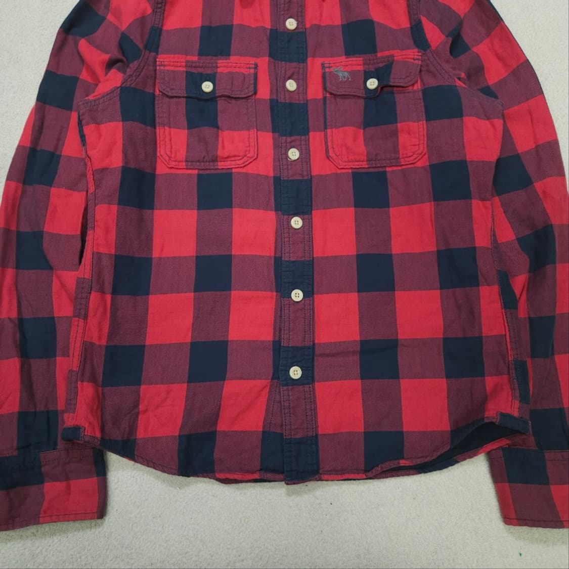 아베크롬비 체크 셔츠 M 상품이미지2