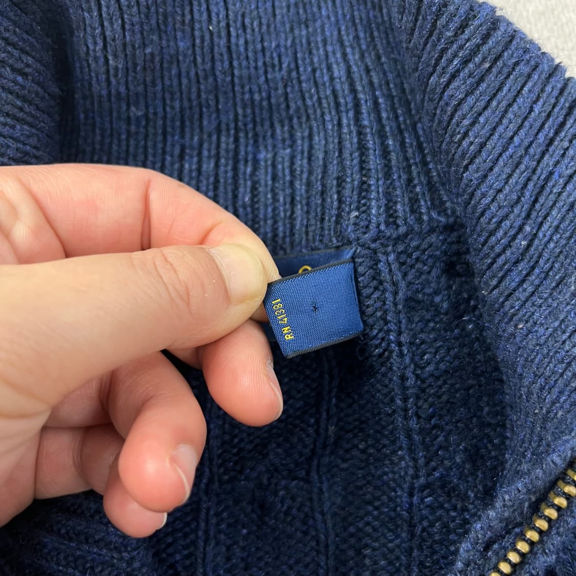 95 폴로랄프로렌 실크 꽈배기 반집업 니트 상품이미지5