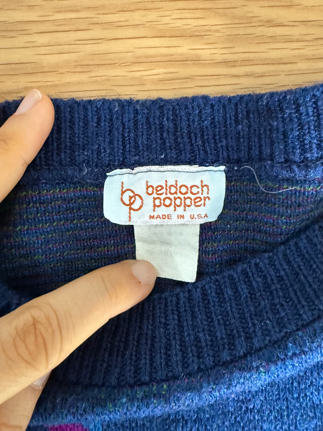 MADE IN USA 페이즐리 니트 상품이미지5