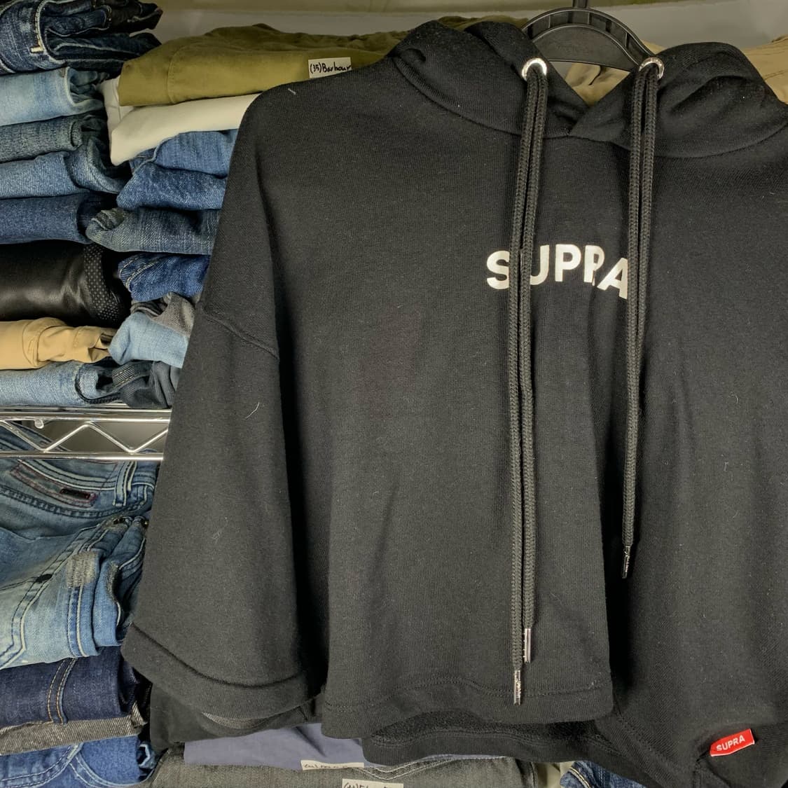 [S] SUPRA 암 디테쳐블 크롭핏 후디 상품이미지3