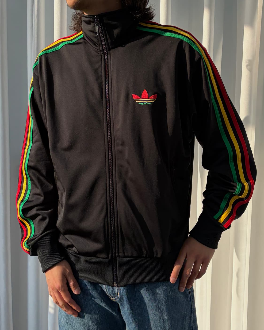 [XL]아디다스 구형 파이어버드 자메이카 트랙탑 져지 상품이미지1