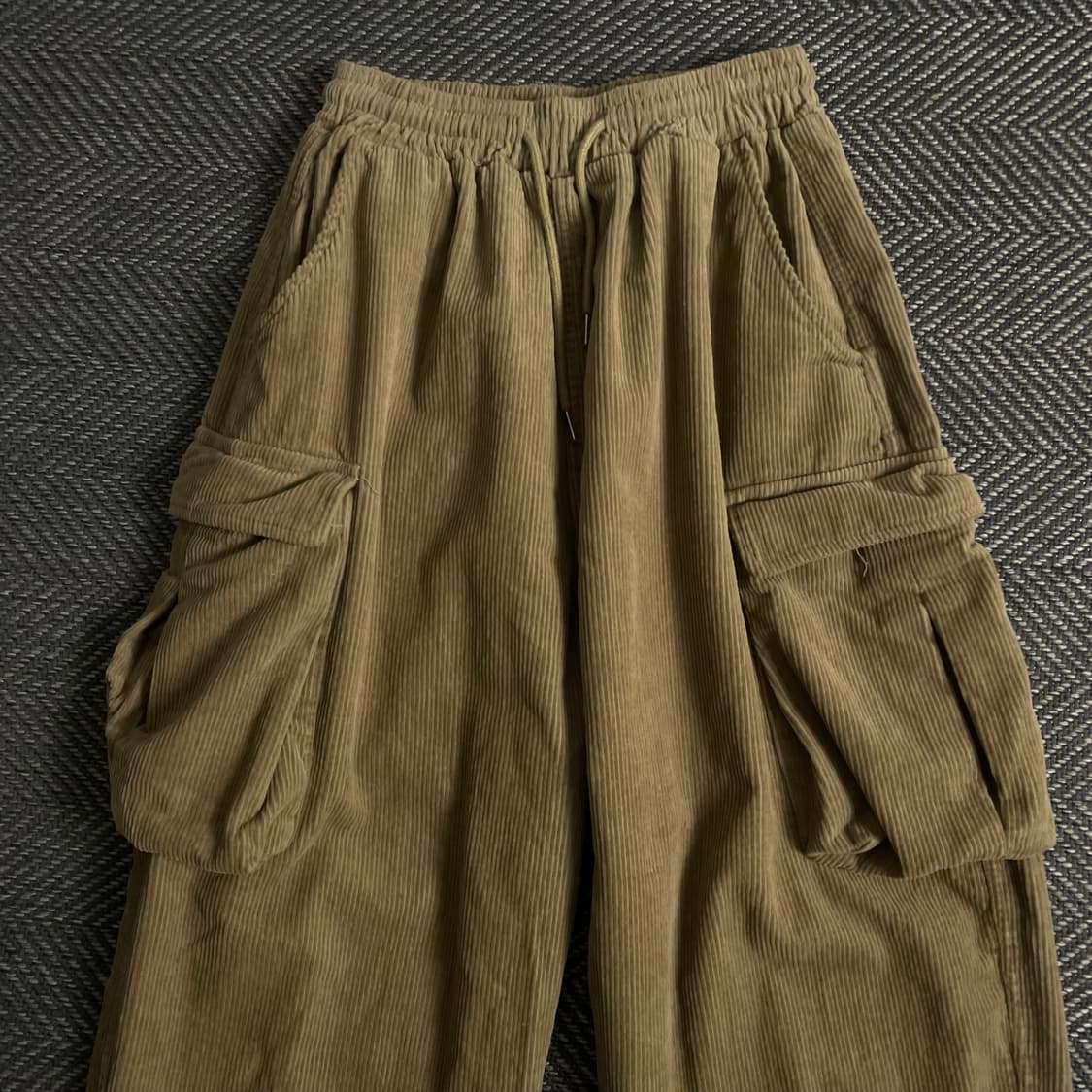 카고브로스 아메카지 코듀로이 밴딩 벌룬 카고팬츠y 3944 상품이미지4
