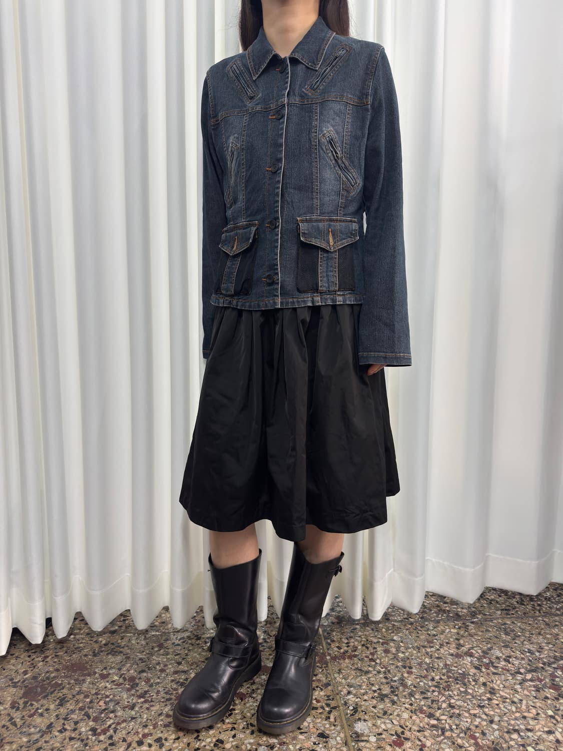 brankasta pleats midi skirt 상품이미지4