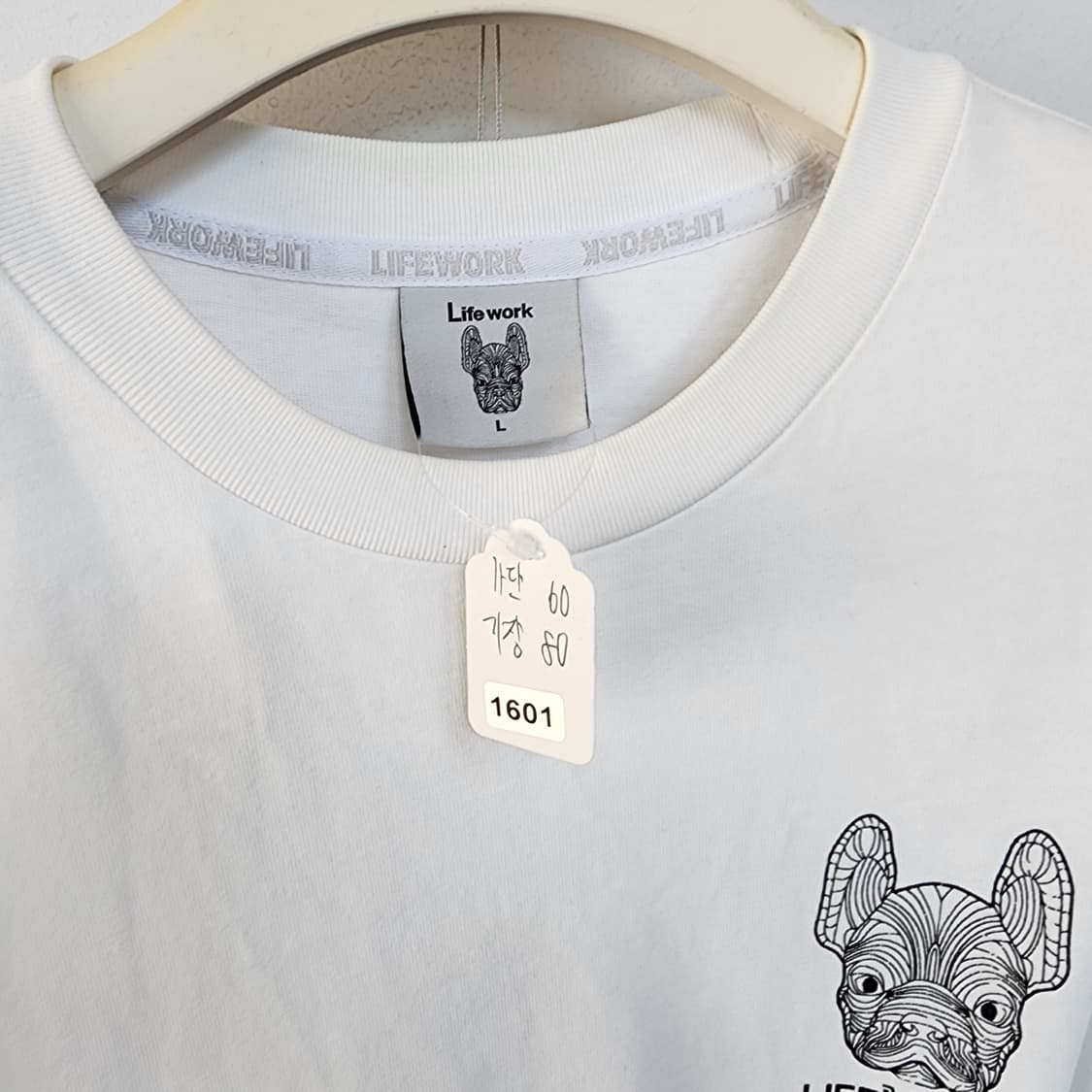 라이프워크 화이트 반팔 티셔츠 상품이미지7