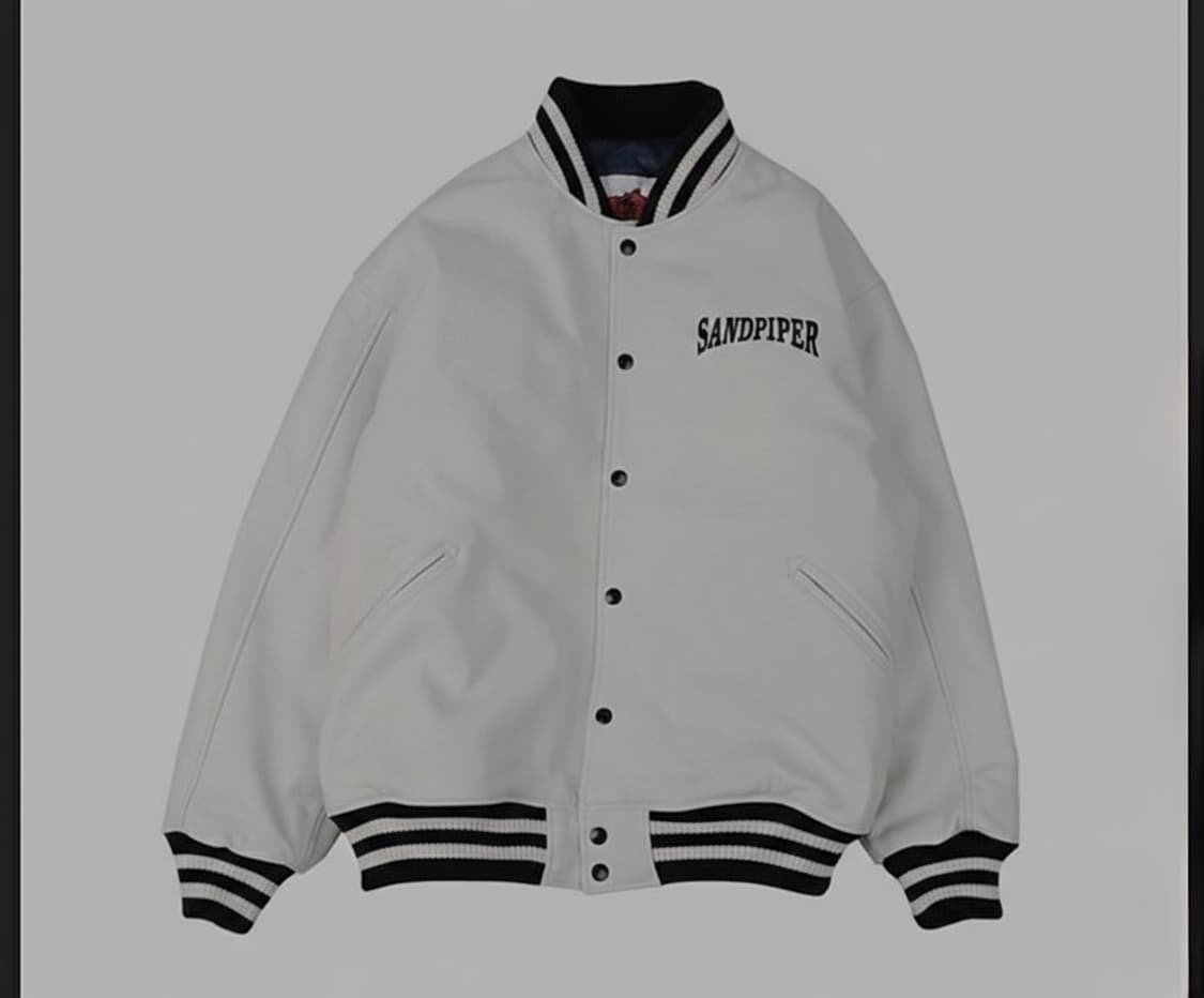 샌드파이퍼 레더 바시티 3사이즈 상품이미지1