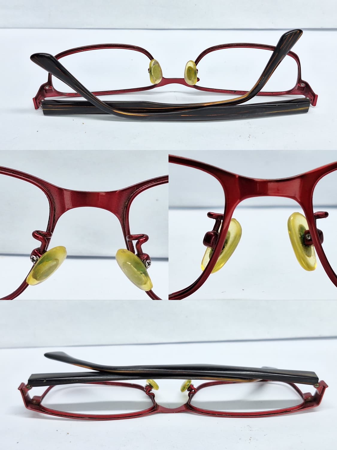 Zoff 조프 ZY62021C 스테인리스 하이브리드 메탈릭 레드 안경테  상품이미지9