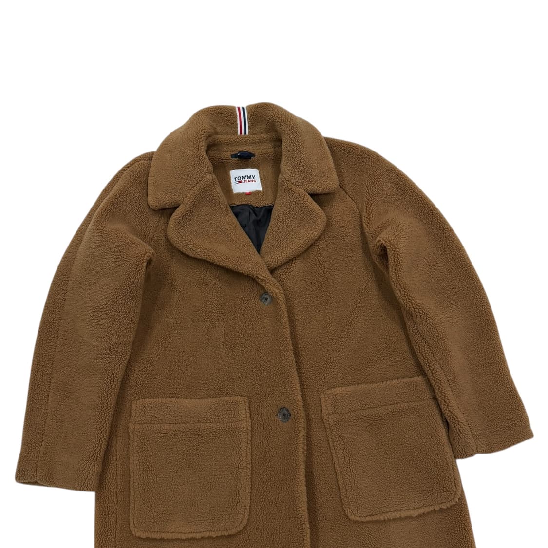 타미진스 화사 테디 플리스 후리스 롱코트 자켓 브라운 XS 상품이미지2