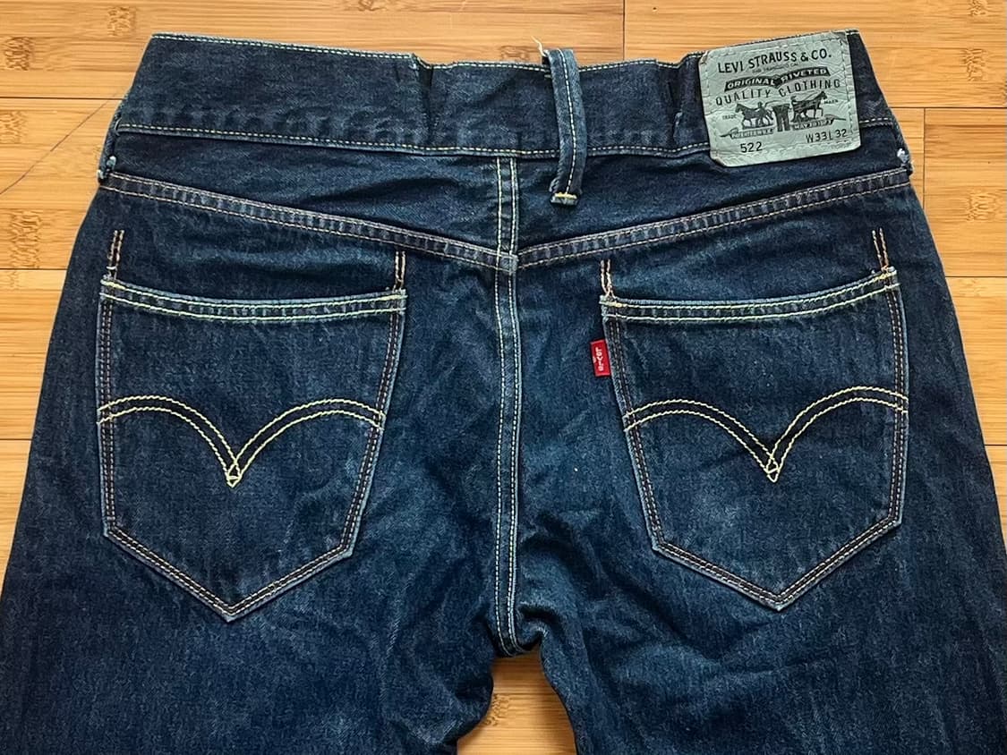 리바이스 522 데님팬츠 W33 L32 상품이미지4