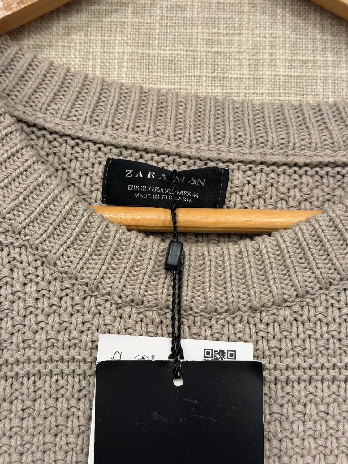 [택달린새상품] ZARA MAN 자라맨 니트 XL 샌드베이지 상품이미지2
