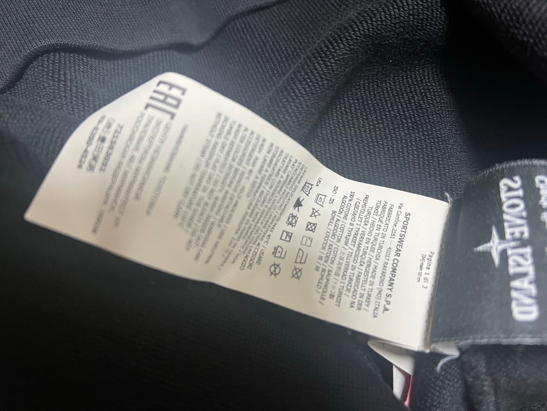 스톤아일랜드 블랙 맨투맨 상품이미지4