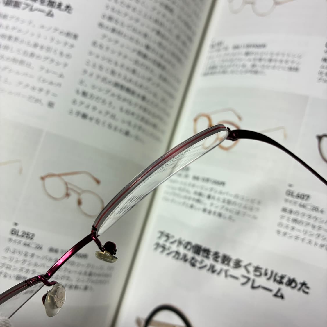 SANTA MONICA 산타모니카 반무테 티타늄 안경 레드 상품이미지4